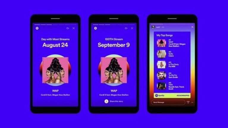 Spotify lanza las tarjetas ´2020 en resumen´ para conocer lo que más escucho cada usuario en este año. Foto: DPA.