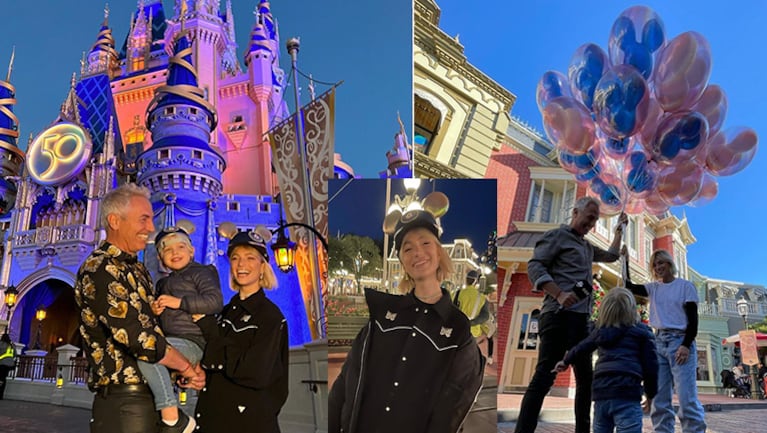 Stefi Roitman viajó a Disney con Marley y Mirko para celebrar los 50 años de Magic Kingdom.