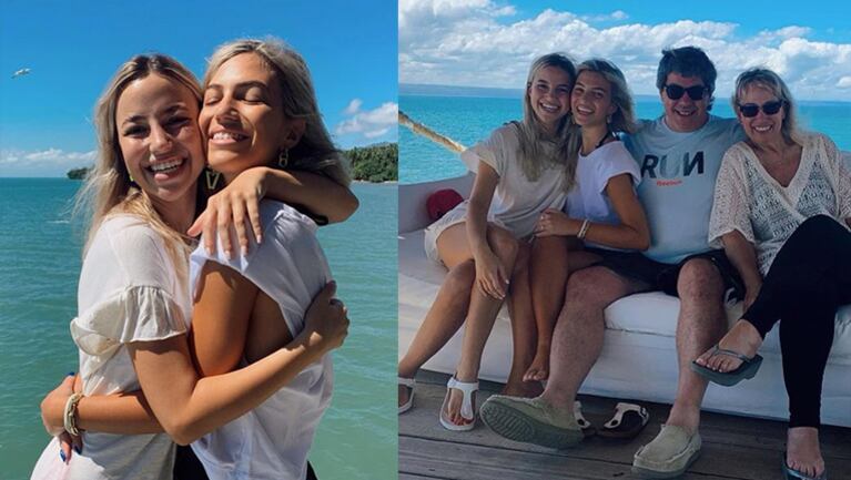 Stefi se mostró súper feliz junto a su familia.