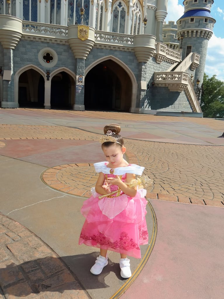 Stephanie Demner en familia en Disney