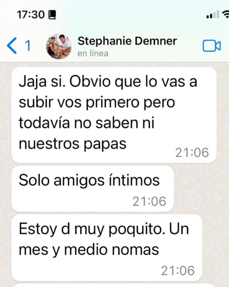 Stephanie Demner y Guido Pella, embarazados de su primera hija: "Es una nena y se llama Ariana"