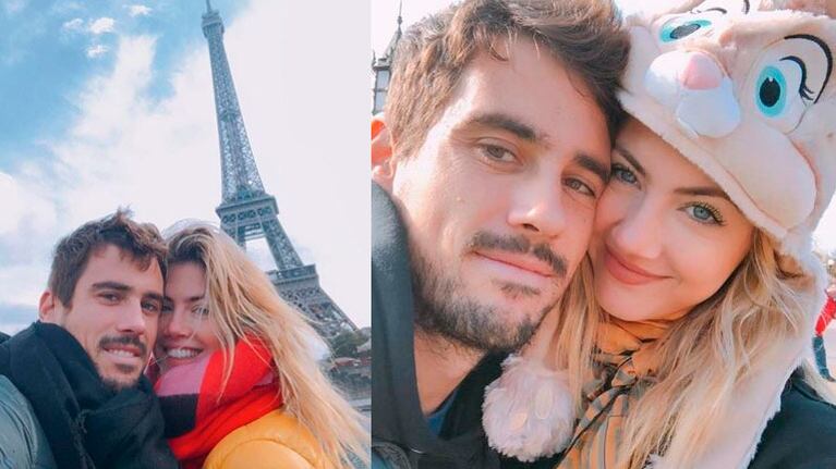 Stephanie Demner y Guido Pella, enamorados en París