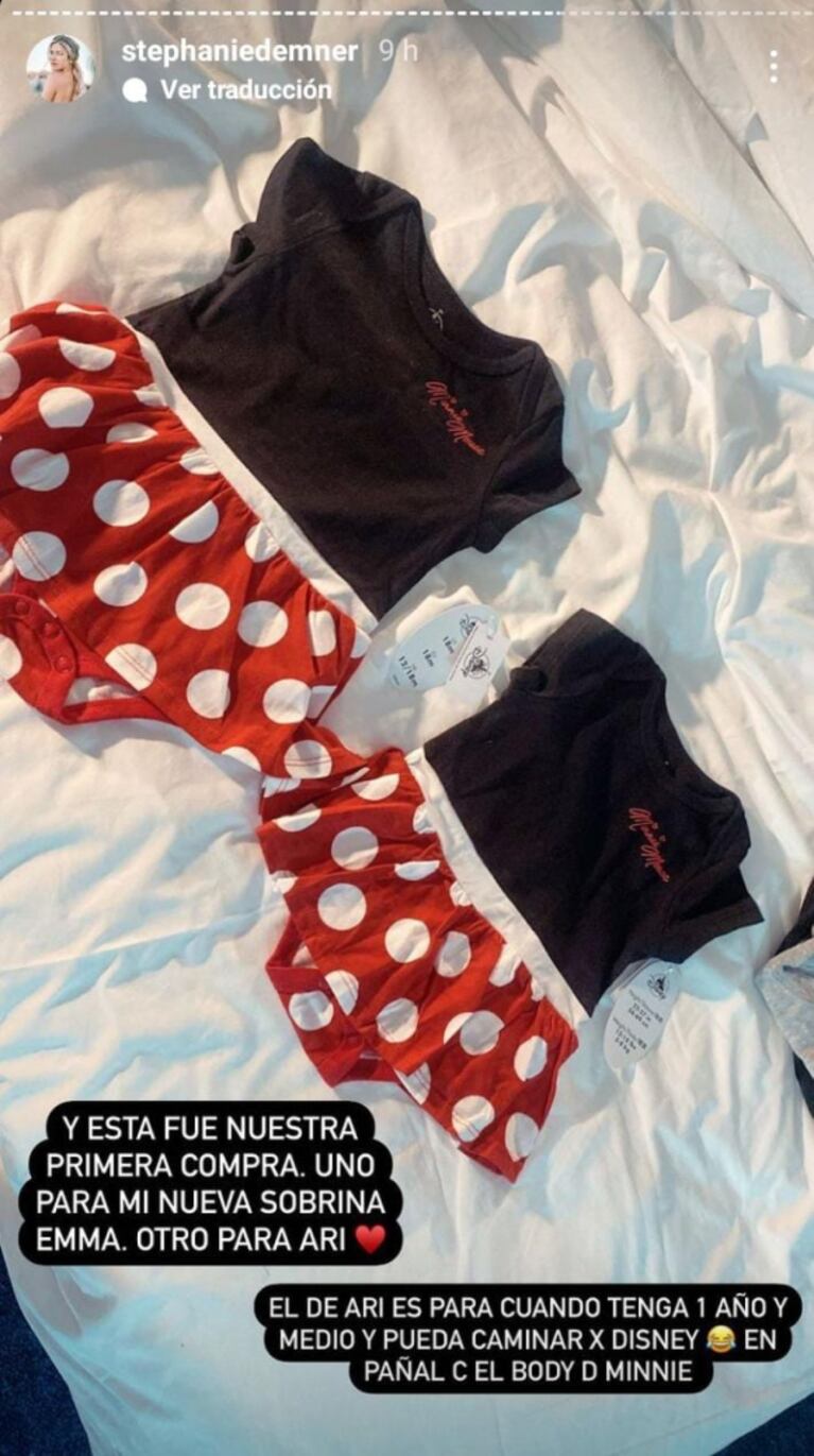 Stephanie Demner ya le compró el primer regalo a su beba en Disney: "Es para cuando tenga un año y medio"