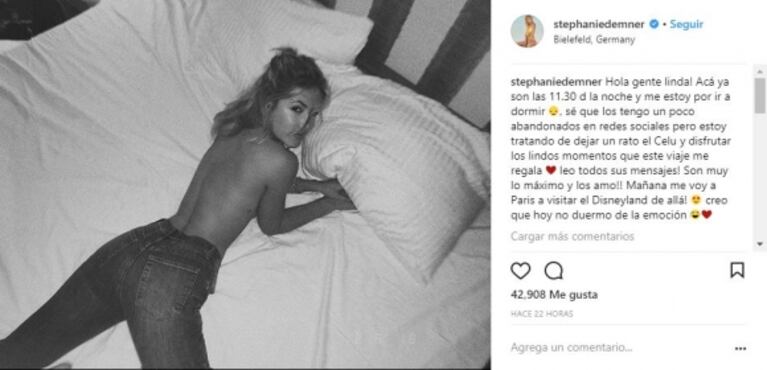 Stephanie Denmer, de novia con el tenista argentino Guido Pella: viaje romántico y fotos hot en Europa