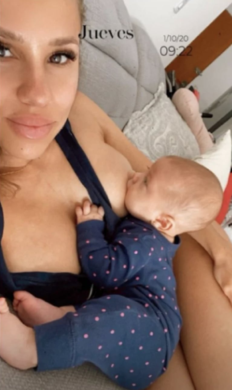 ¡Su mejor estado! Barby Silenzi compartió una tierna foto de "entrecasa", amamantando a Abril