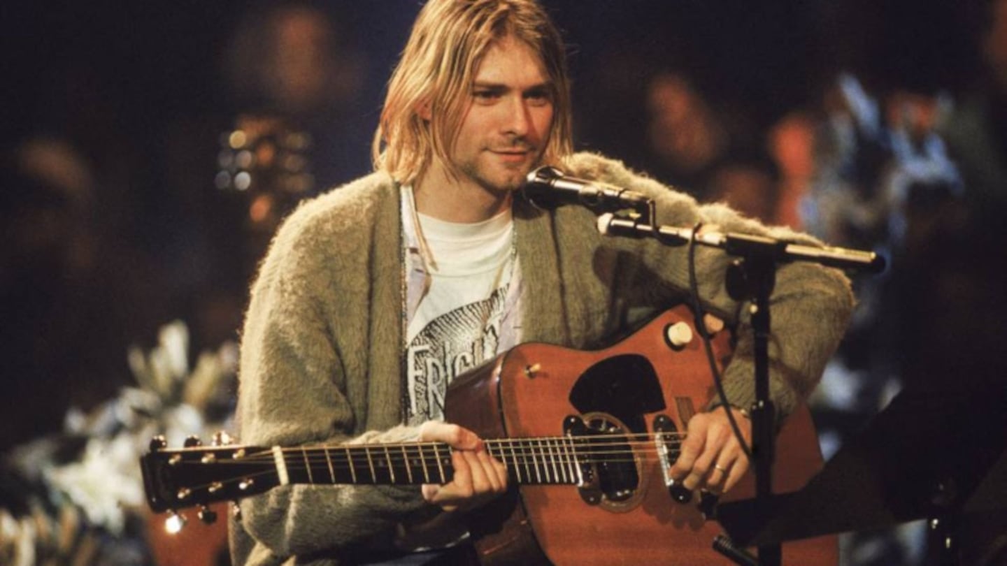 Subastan la guitarra que Kurt Cobain tocó en el MTV Unplugged (Foto_ Web)