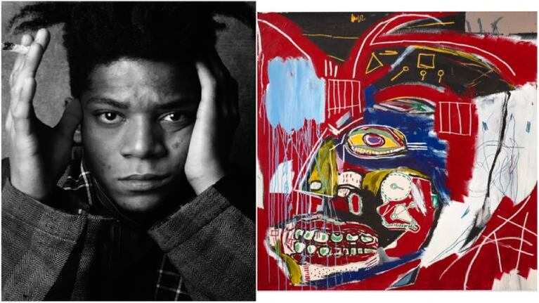 Subastaron un cuadro de Basquiat por 93 millones de dólares en Nueva York