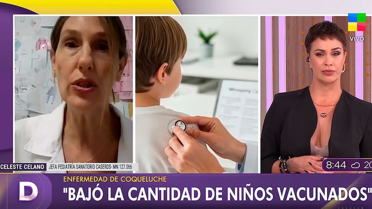 Suben los casos de coqueluche en la Argentina (captura de América TV)