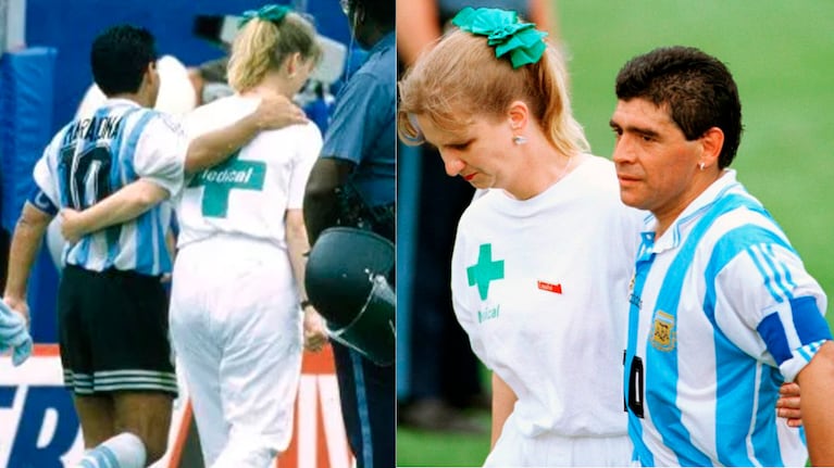 Sue Carpenter y Diego Maradona