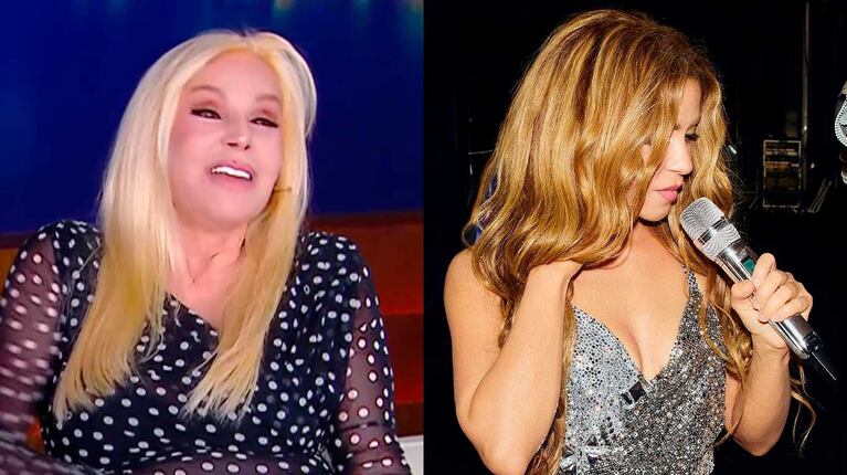 Susana Giménesz y Shakira (Fotos: captura Telefe y Instagram @shakira)