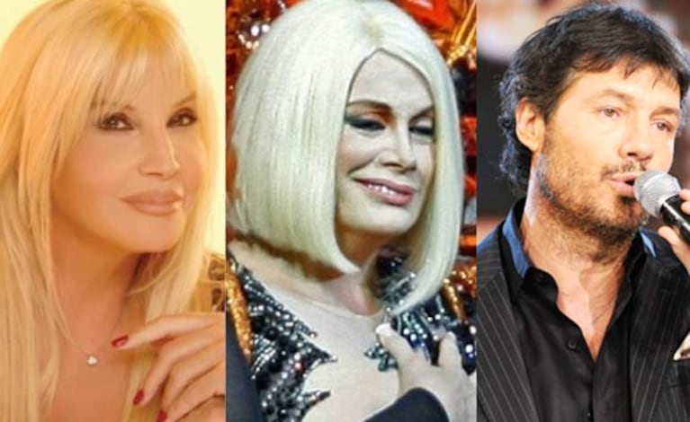 Susana Giménez, Carmen Barbieri y Marcelo Tinelli. (Fotos: Web)