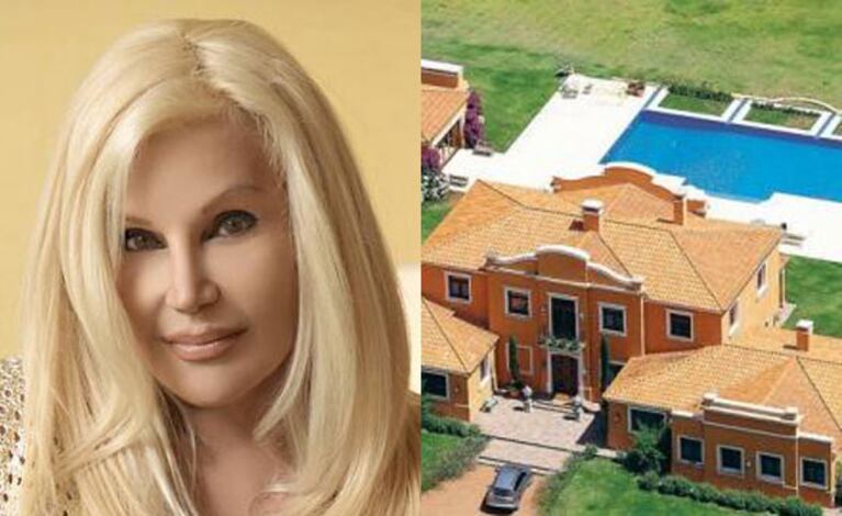 Susana Giménez contó el motivo por el que vende su súper chacra (Fotos: Clarín y Web). 