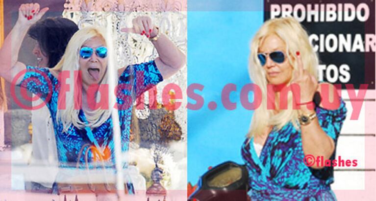 Susana Giménez, de compras en Uruguay. (Foto: Flashes.com.uy)