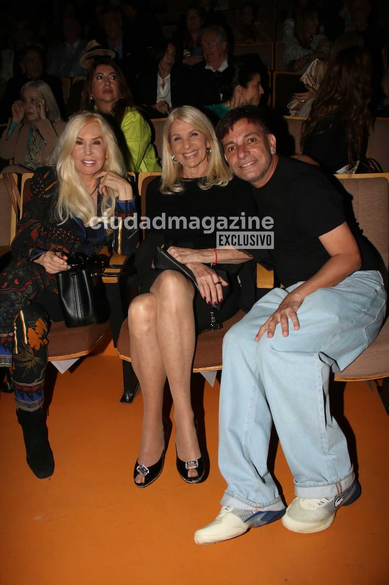 Susana Giménez, Evelyn Scheidl y Martín Bossi (Foto: Movilpress)