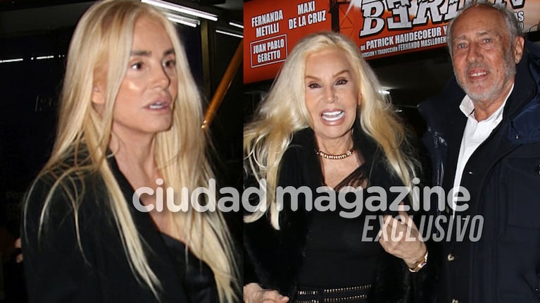Susana Giménez fue al teatro con su hija y se reencontró con Yankelevich (foto Movilpress)