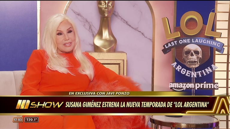 Susana Giménez habló en Puro Show (Foto: captura de Ciudad Magazine).