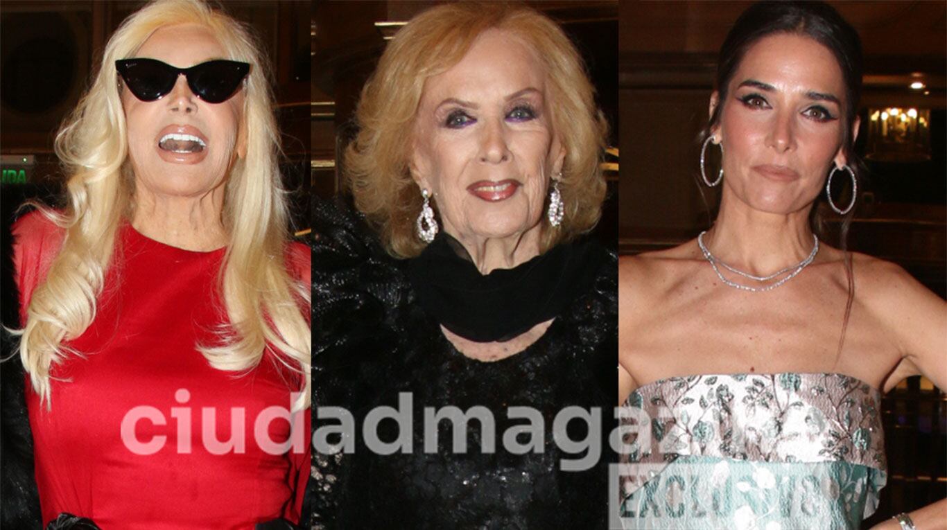 Susana Giménez, Mirtha Legrand y Juana Viale en la gala de Fundaleu (Fotos: Movilpress).