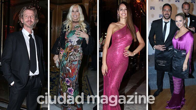 Susana Giménez, Pampita, Facundo Arana, Ale Maglietti y Jonás Gutierrez, presentes en la gala de Fundaleu