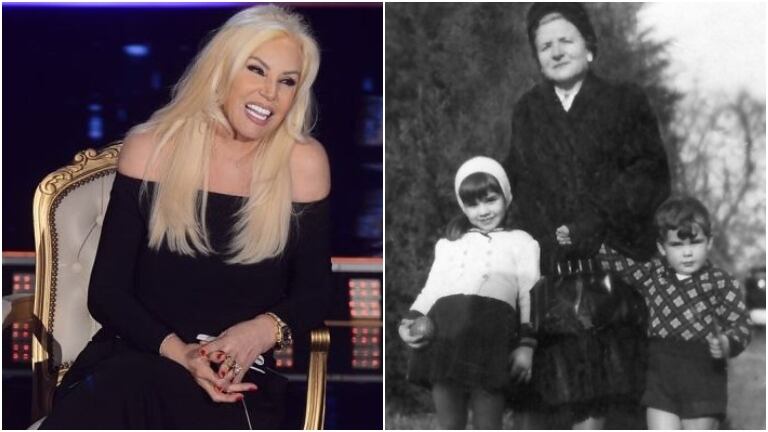 Susana Giménez recordó su infancia con una foto con su abuela y su hermano: ¡Me gustaba que me sacaran a pasear!