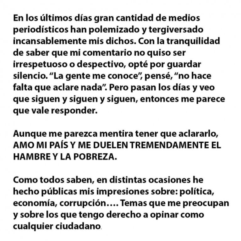 Susana Giménez, tras sus polémicas declaraciones sobre la pobreza: "Fue desafortunado responder en ese evento"