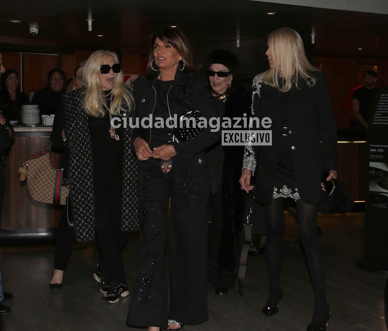 Susana Giménez y Graciela Borges salieron a cenar con Teresa Calandra y Evelyn Scheidl (Foto: Movilpress).
