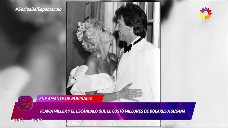 Susana Giménez y Huberto Roviralta.