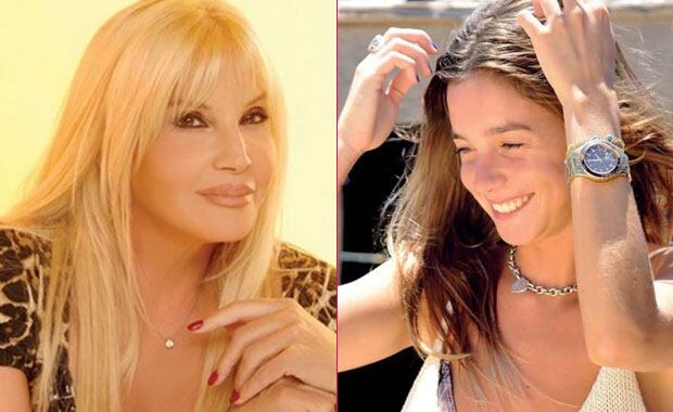 Susana Giménez y su nieta, Lucía Celasco. (Fotos: Web y revista Gente)