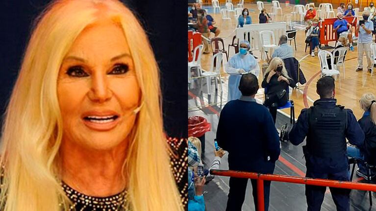 Susana se vacunó contra el covid en Uruguay.
