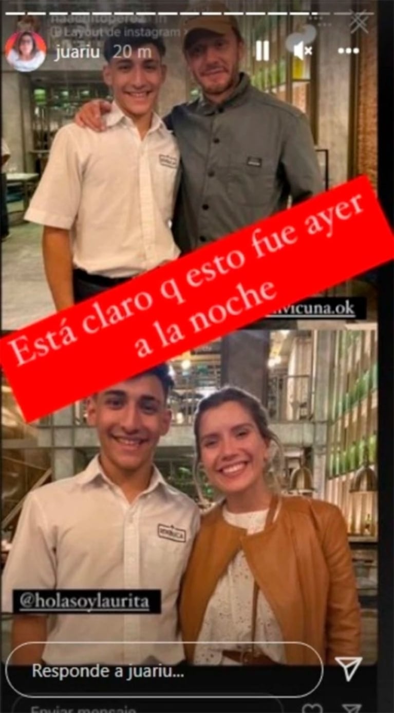 Suspicaz frase de Juariu tras mostrar a Laurita Fernández y Benjamín Vicuña filmando en Mendoza: "Estemos atentos"