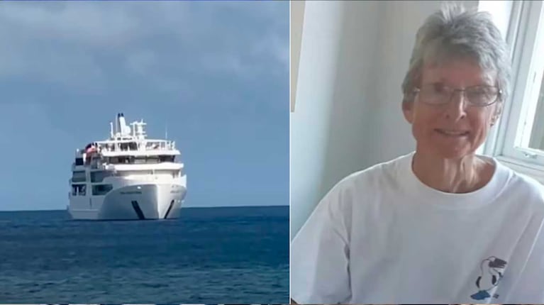 Suzanne Rees y el crucero Coral Adventurer (Foto: gentileza New York Post)
