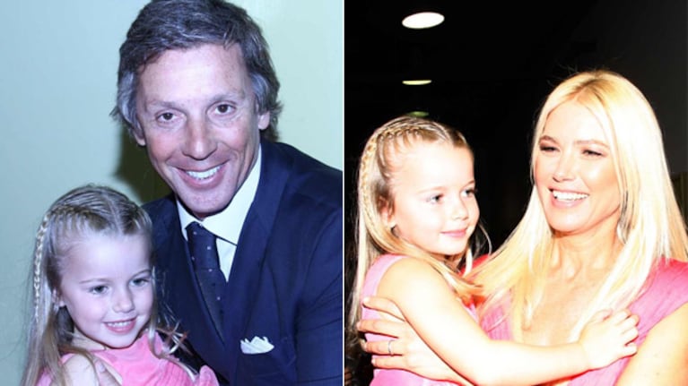 Taína en el backstage con su papá Alejandro Gravier y con Valeria. (Fotos: Hola.com.ar)