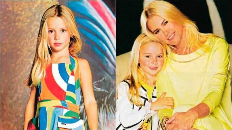 Taína, la hija de Valeria Mazza debutó como modelo. Foto: Revista ¡Hola! Argentina