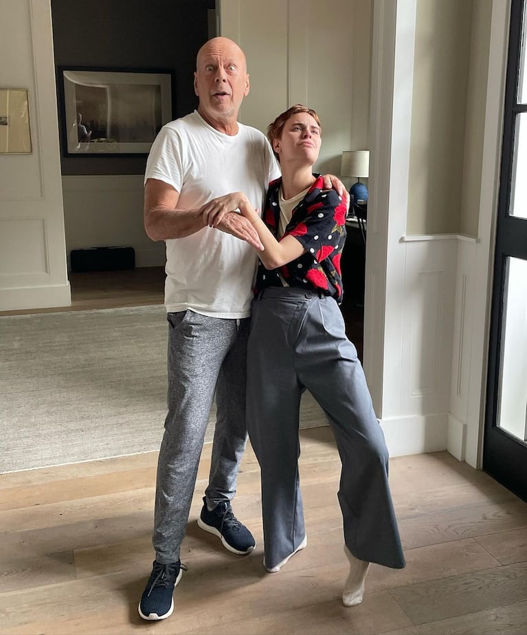 Tallulah y Bruce Willis (Foto: Instagram @buuski)