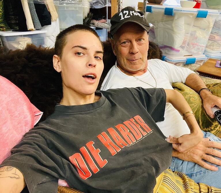 Tallulah y Bruce Willis (Foto: Instagram @buuski)