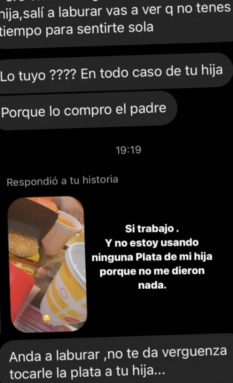 Tamara Báez gastó 1400 pesos en una hamburguesa y la acusaron de robar la plata de su hija