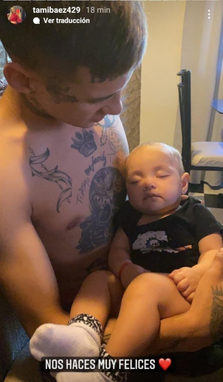 Tamara Báez le dedicó a L-Gante un apasionado posteo con fotos inéditas por su cumple: "Te amo"