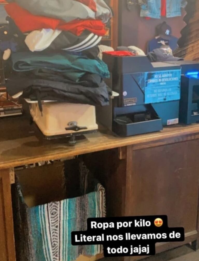 Tamara Báez mostró la ropa que compró con L-Gante en Europa: "Nos llevamos de todo"