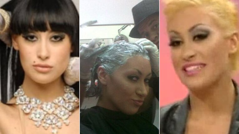 Tamara Gala y su cambio de look. (Fotos: Web, Twitter y Captura TV)
