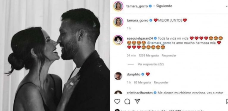 Tamara Gorro y Ezequiel Garay anunciaron su reconciliación y ya se muestran juntos