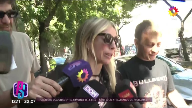 Tamara Pettinato después de la condena a su hermano Felipe (foto: captura de eltrece).