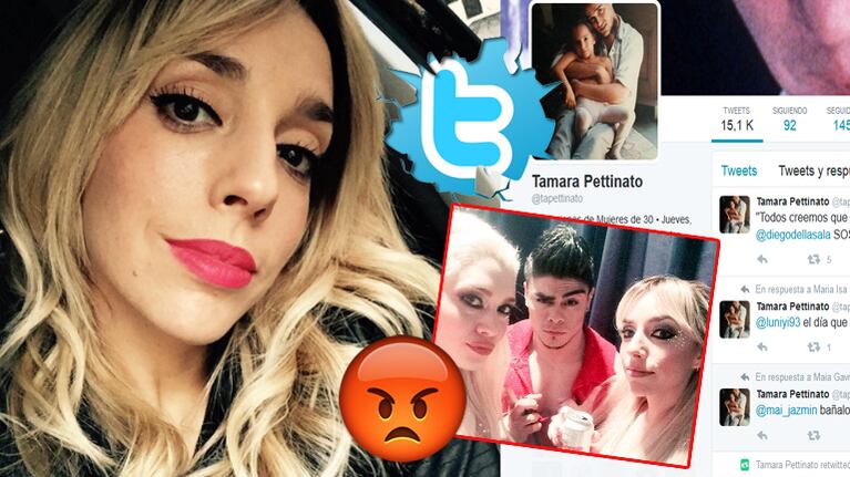 Tamara Pettinato, furiosa tras quedarse sin bailar la Salsa de tres (Foto: Twitter)