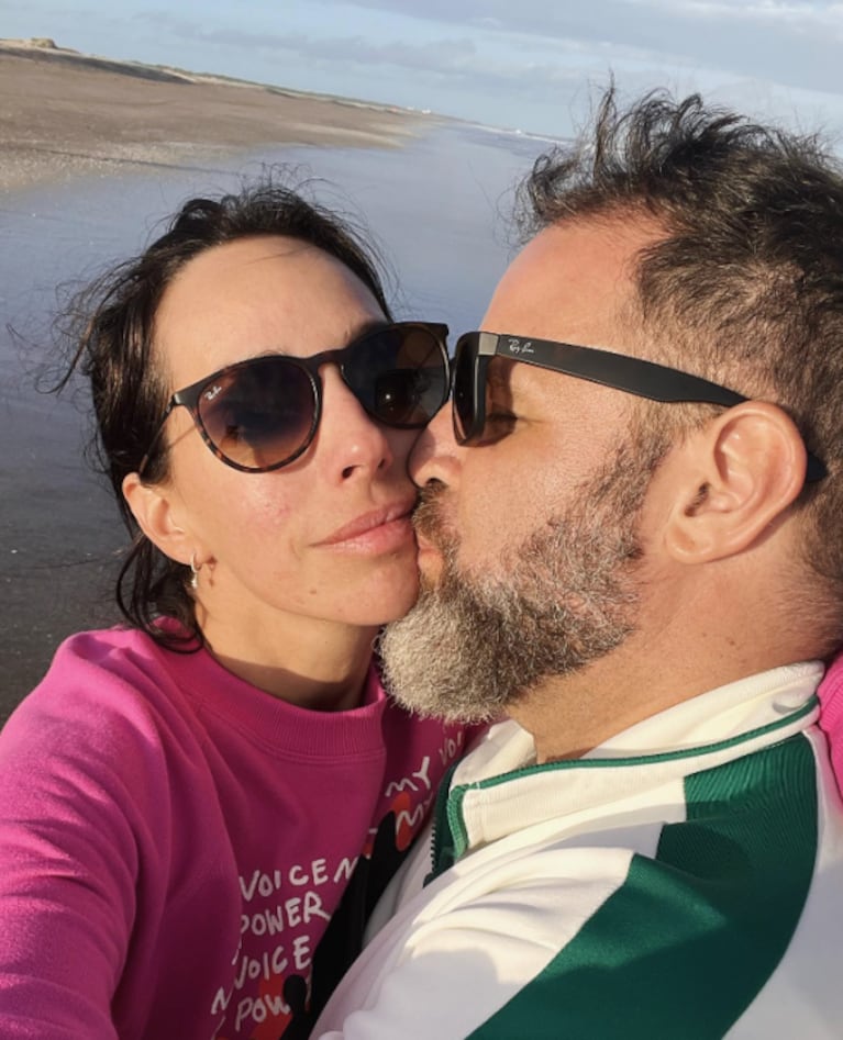Tamara Pettinato le dedicó un romántico posteo de cumpleaños a su novio: "Amo compartir la vida con vos"