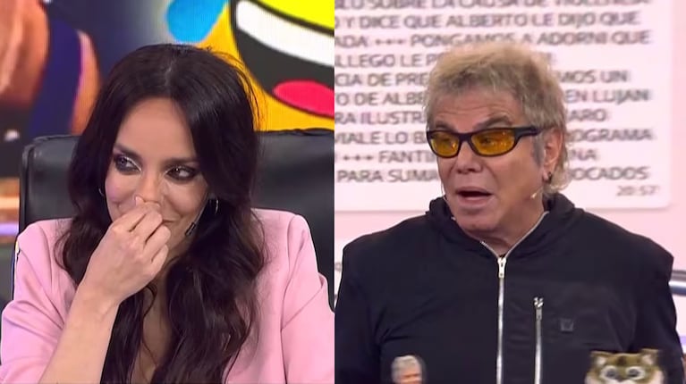 Tamara Pettinato y Beto Casella (Fotos: Captura El Nueve)