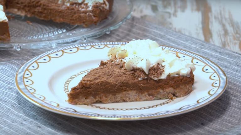 Tarta de mousse de chocolate. Foto: Cucinare.TV.