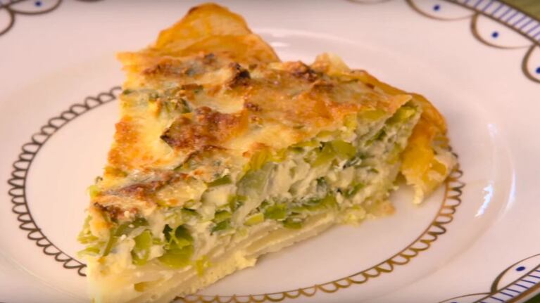 Tarta de papa y puerros sin harina: la receta simple para una dieta saludable
