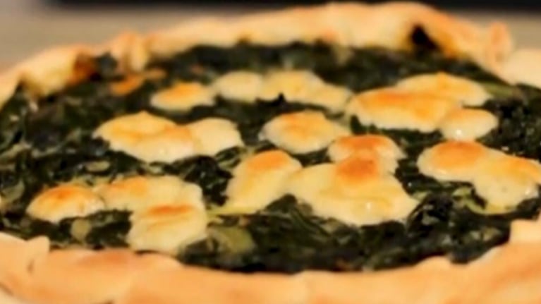 tarta, zapallo, acelga