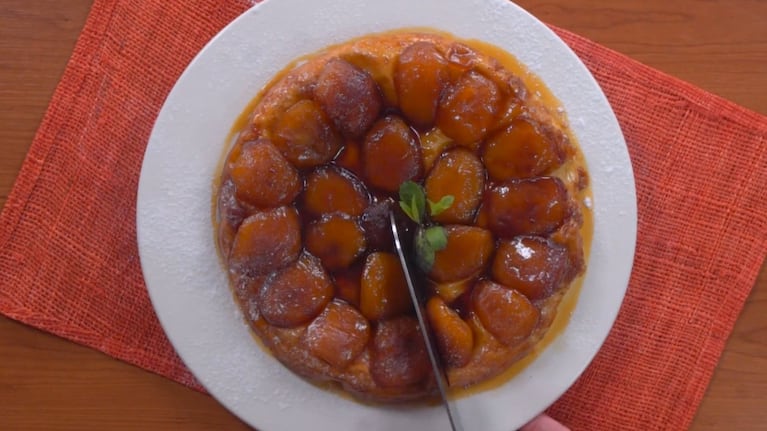 Tarte Tatin: la variante de este clásico de la pastelería francesa con una receta muy sencilla. Foto: Cucinare.TV.