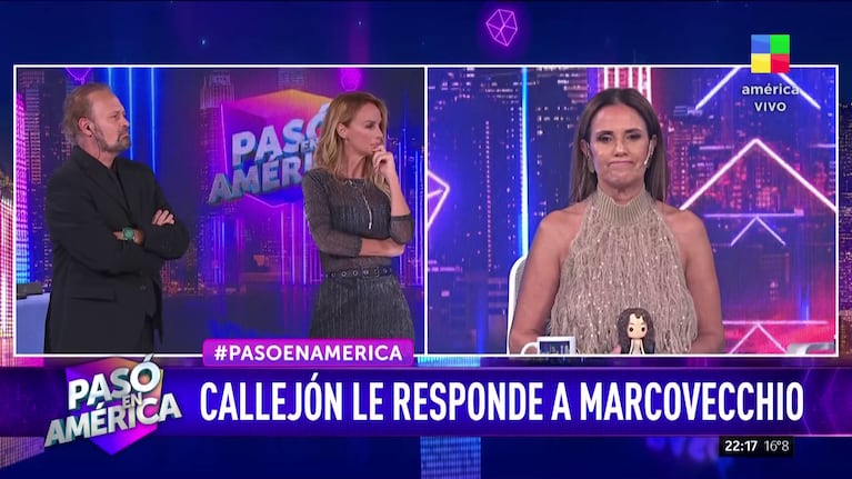 Tartu, Sabrina Rojas y Fernanda Callejón (Foto: captura de América).