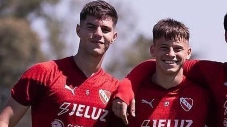 Tarzia y Pellegrino, los futbolistas sancionados (Foto: Prensa Independiente).