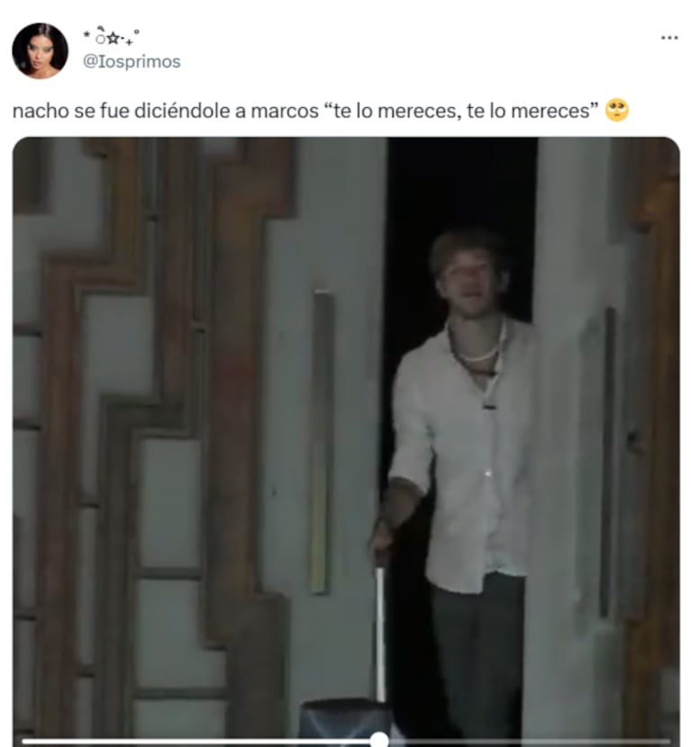 "Te lo merecés": las últimas palabras de Nacho a Marcos dentro de la casa de Gran Hermano 2022